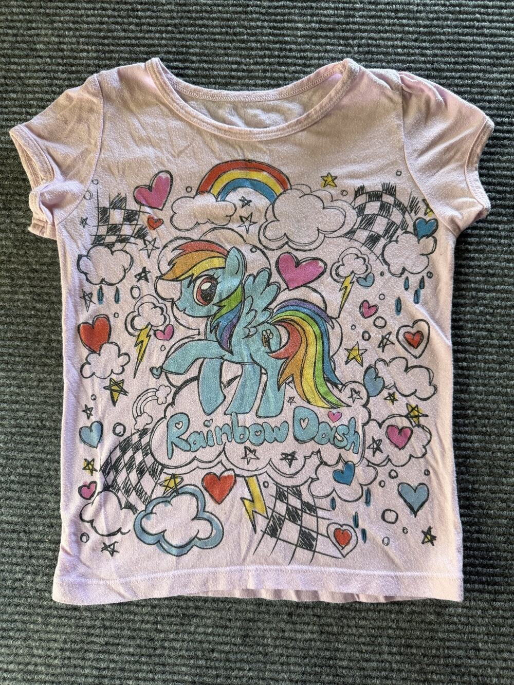 Girls Size 6X My Little Pony Rainbow Dash Shirt Mini Fine Presents